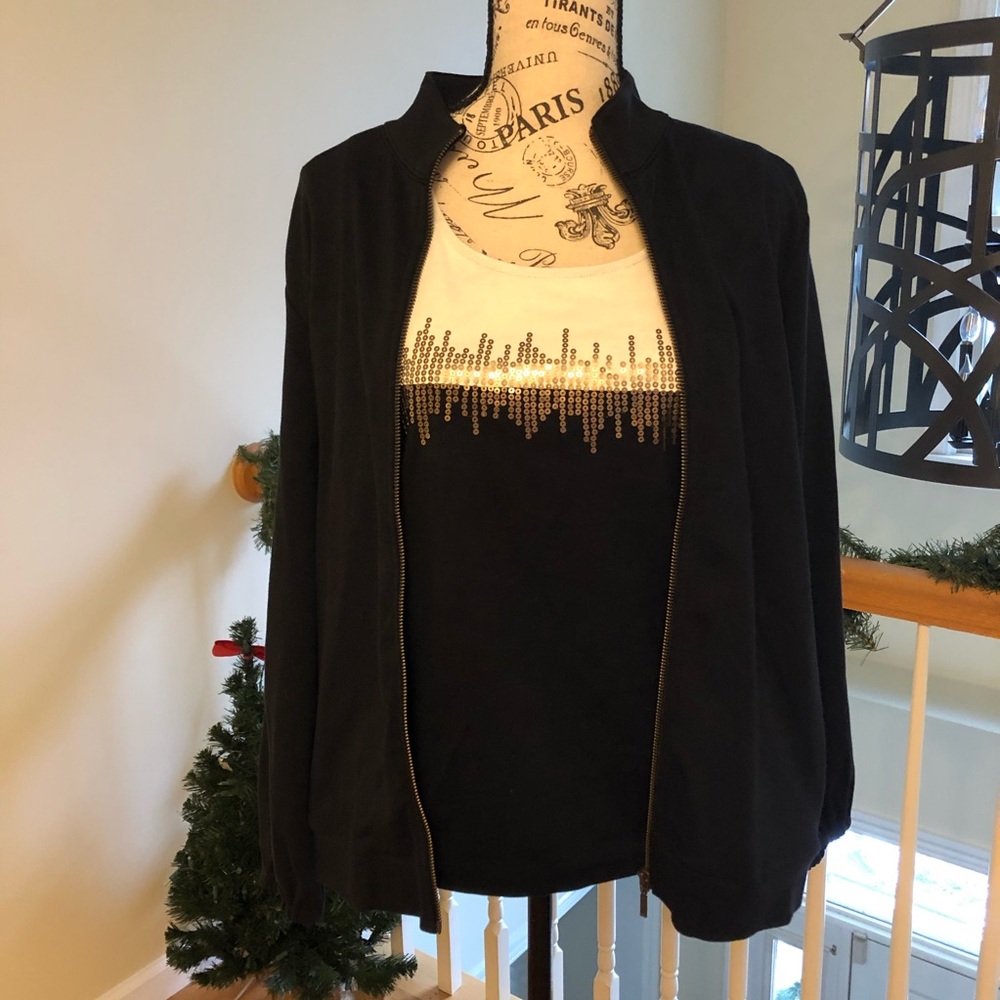 Joan Vass Set Including Tank, Pants, and Jacket